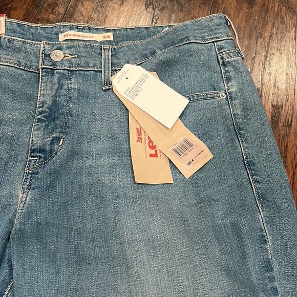 315 SHAPING BOOTCUT mid rise JEANS (PLUS SIZE)  size 18 W misses from 2015 NWT - Picture 3 of 13